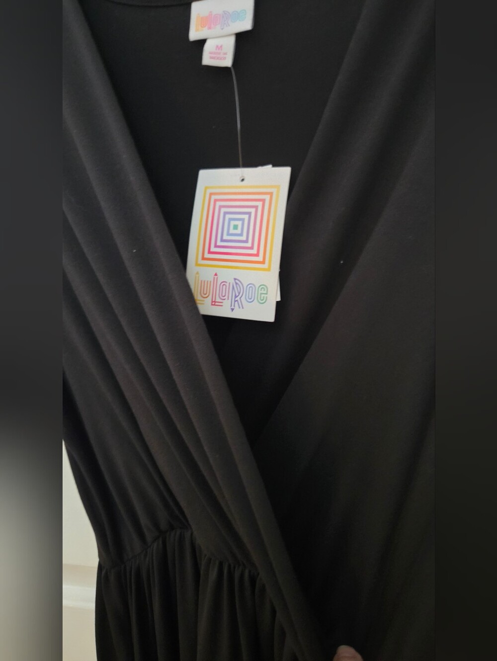 LuLaRoe Black V‑Neck Wrap Dress